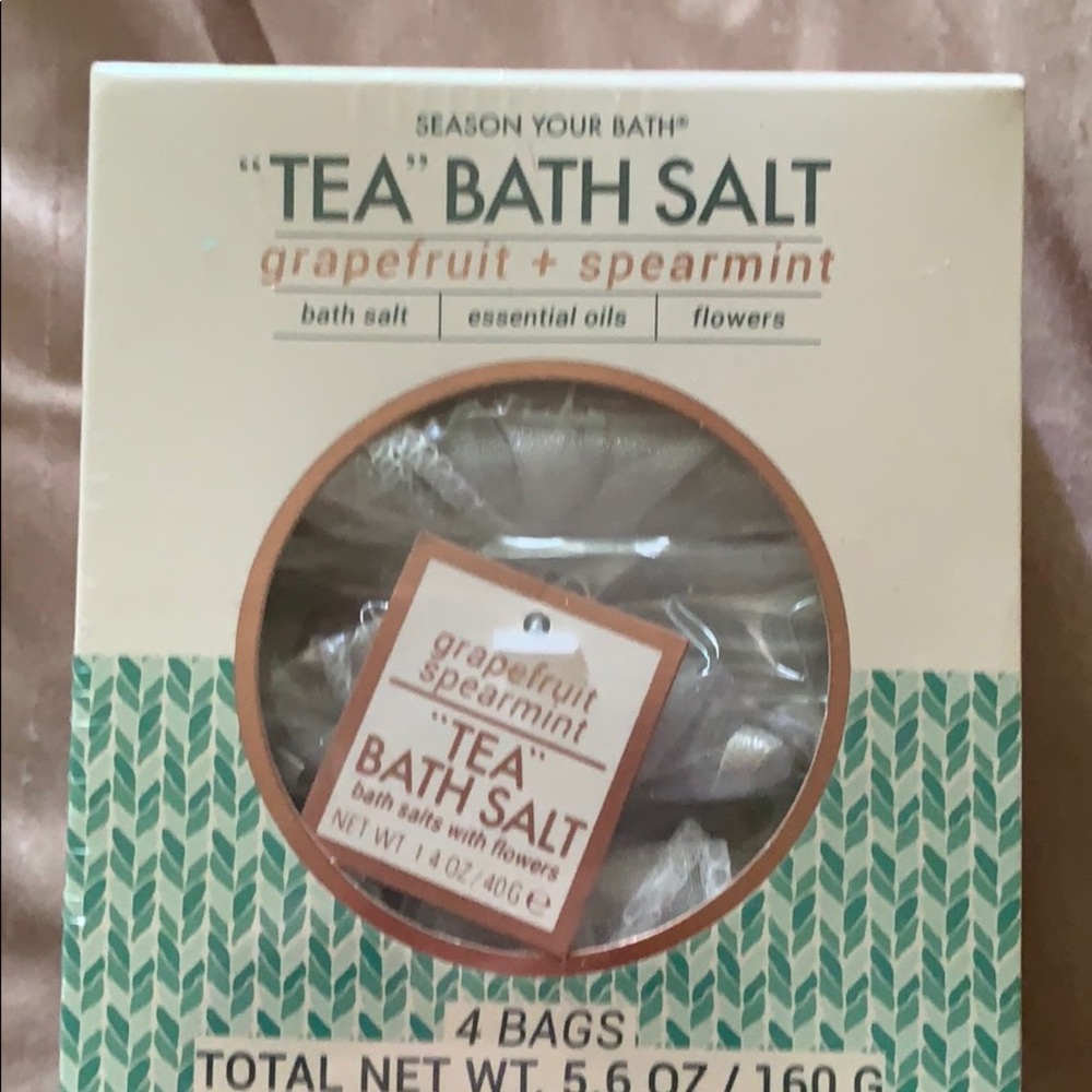 Tea bath salt